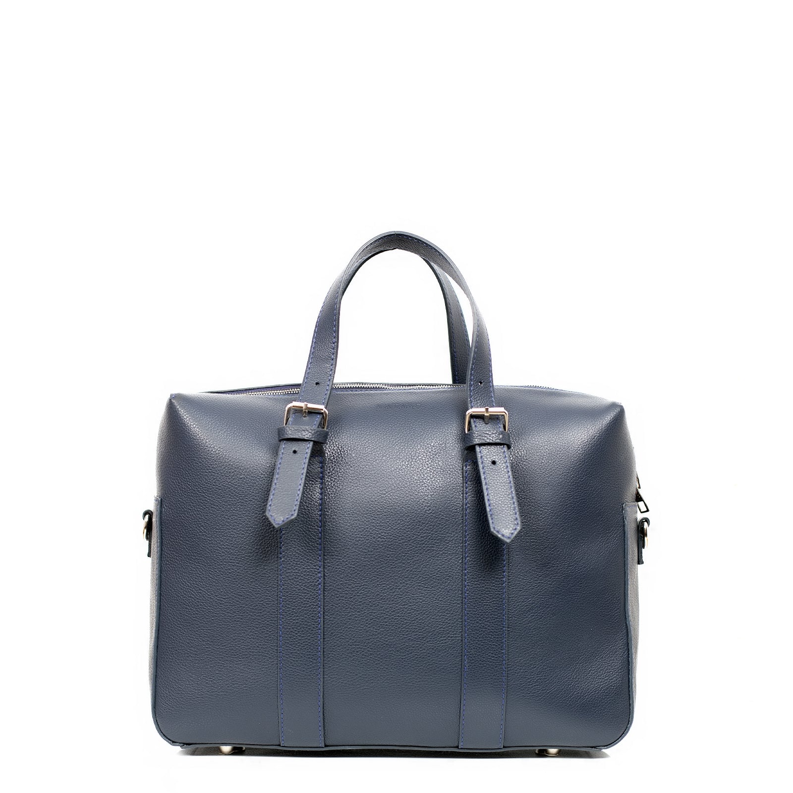 SACOCHE 100% cuir bleu nuit