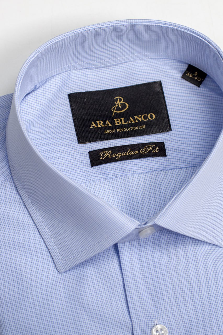 Chemise Demi-manche rayé bleu ciel