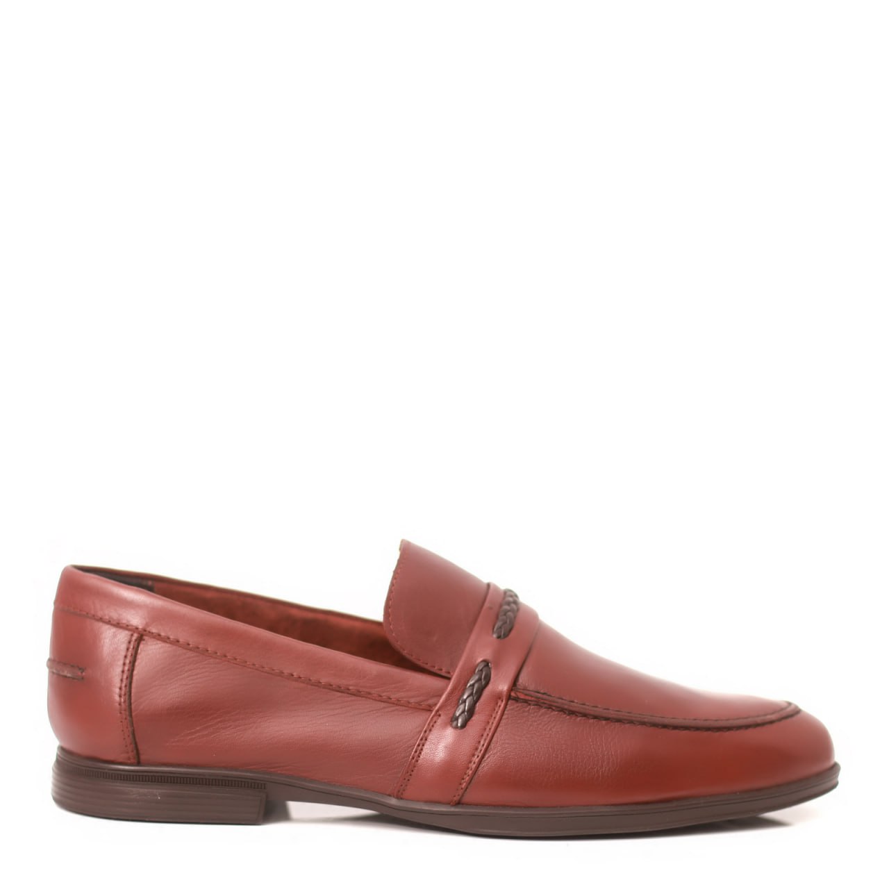 Mocassin En Cuir Souple - Marron Clair