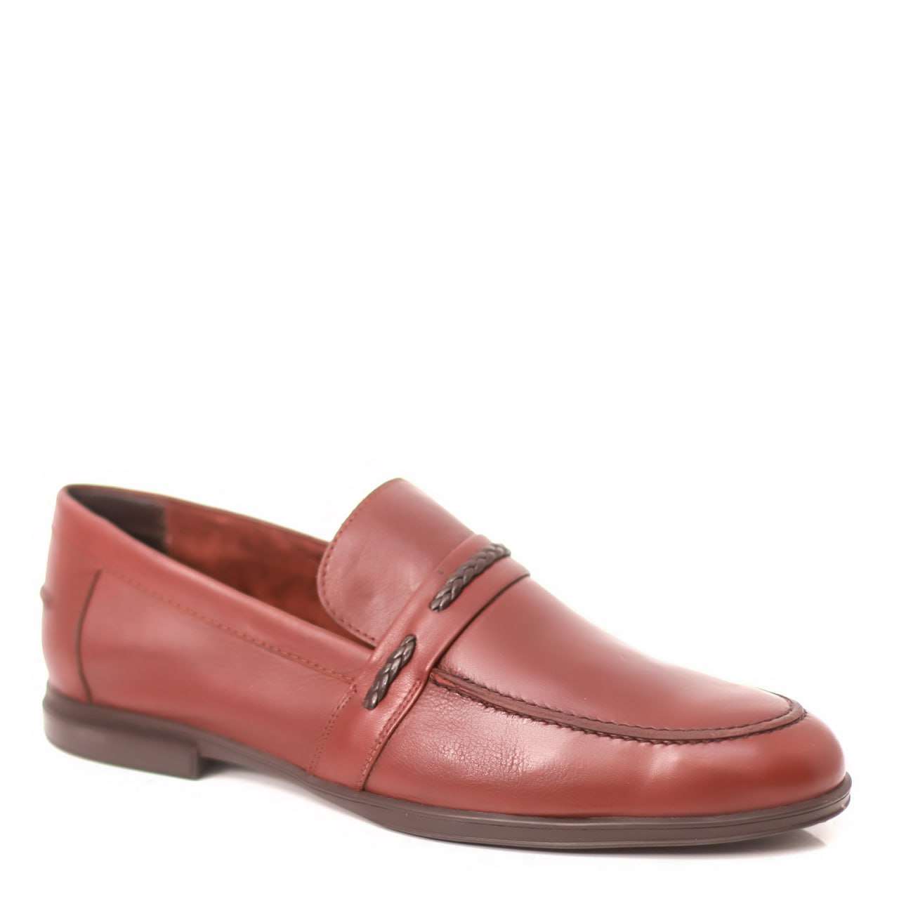Mocassin En Cuir Souple - Marron Clair