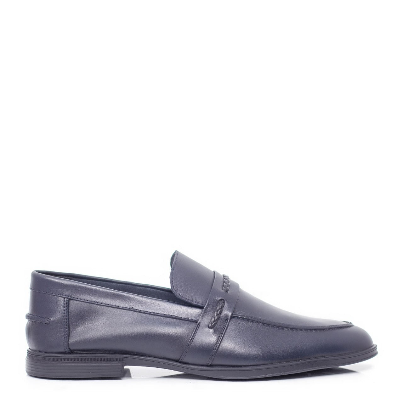 Mocassin En Cuir Souple - Bleu