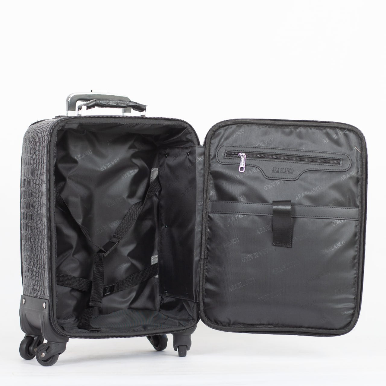 Valise Ara Blanco Croco Petite