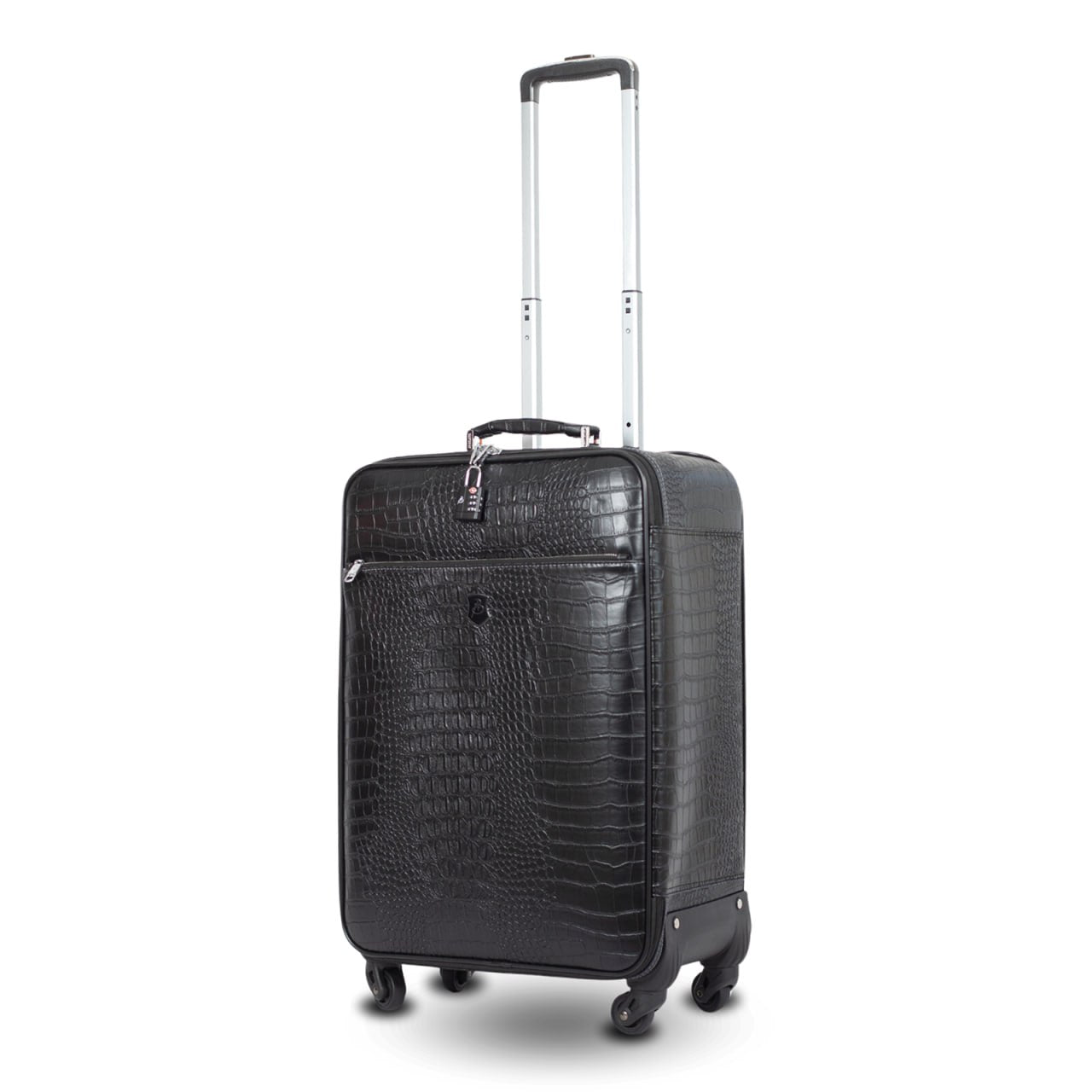 Valise Ara Blanco Croco Moyenne