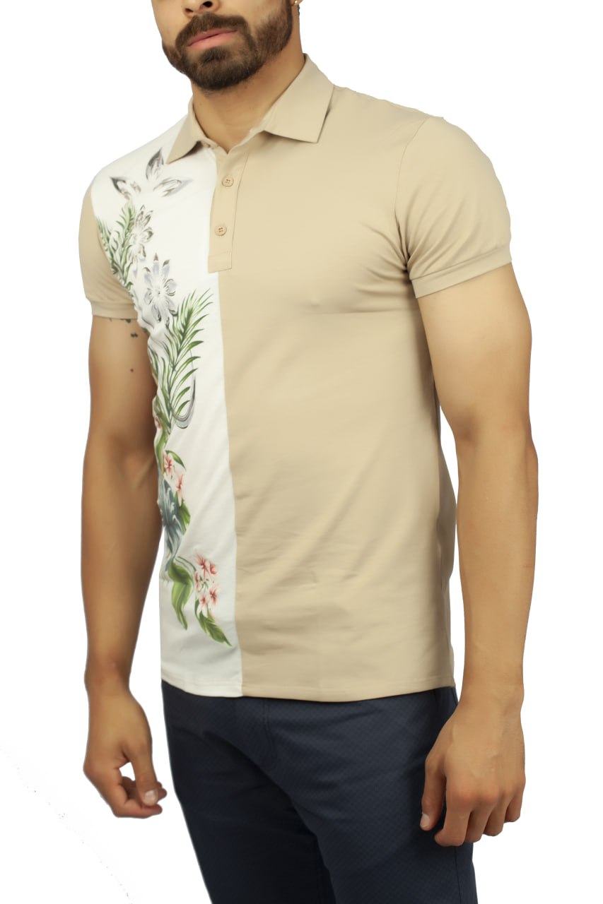 Polo Giomi motif fleuri