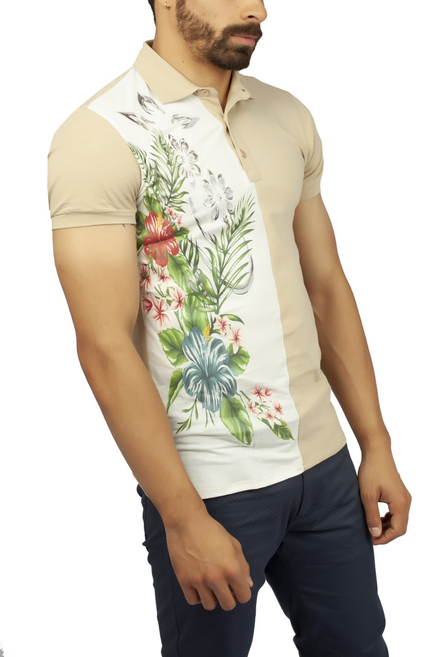 Polo Giomi motif fleuri