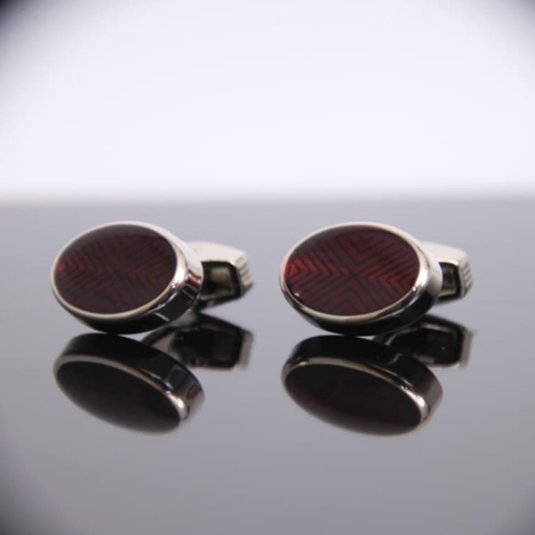 Bouton Manchette Rouge D07 + Boite
