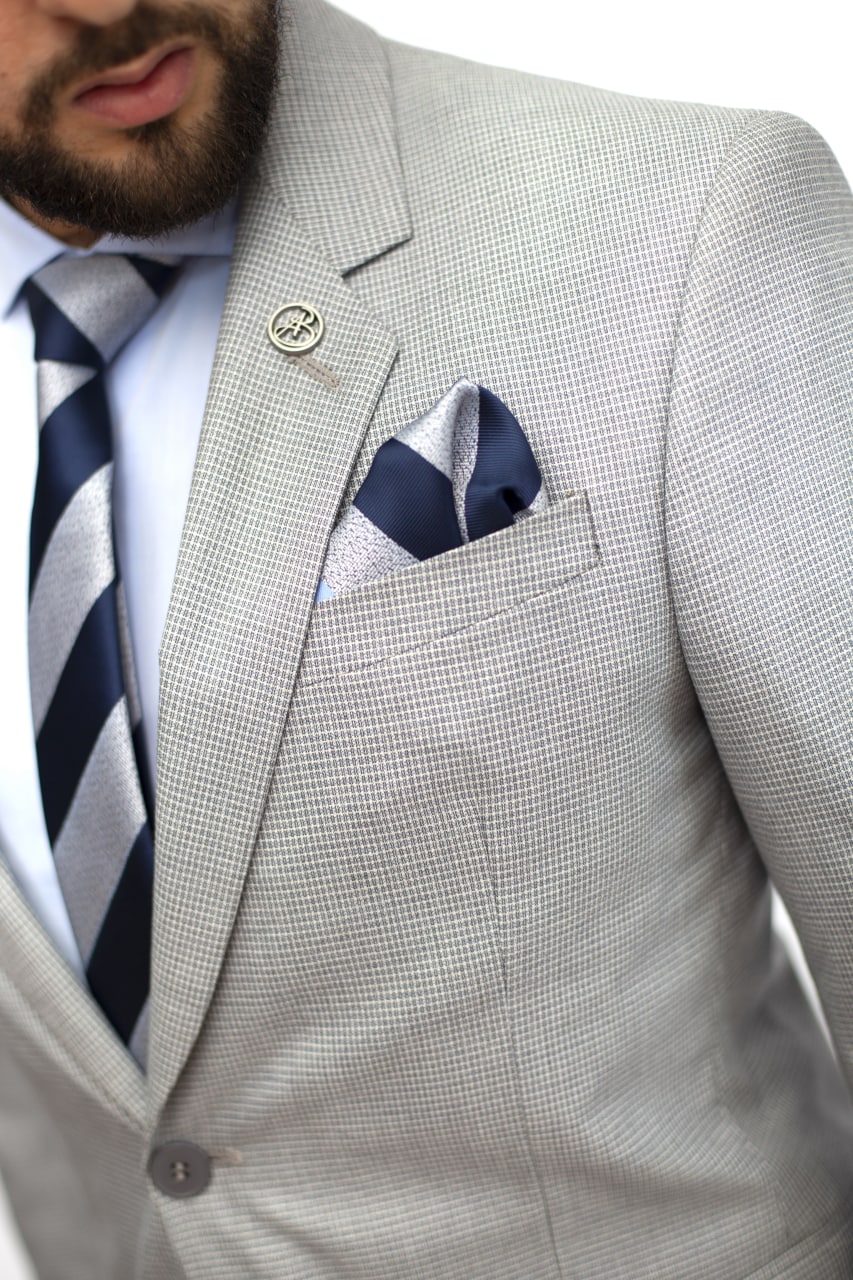 Costume Gris 2 Bouton