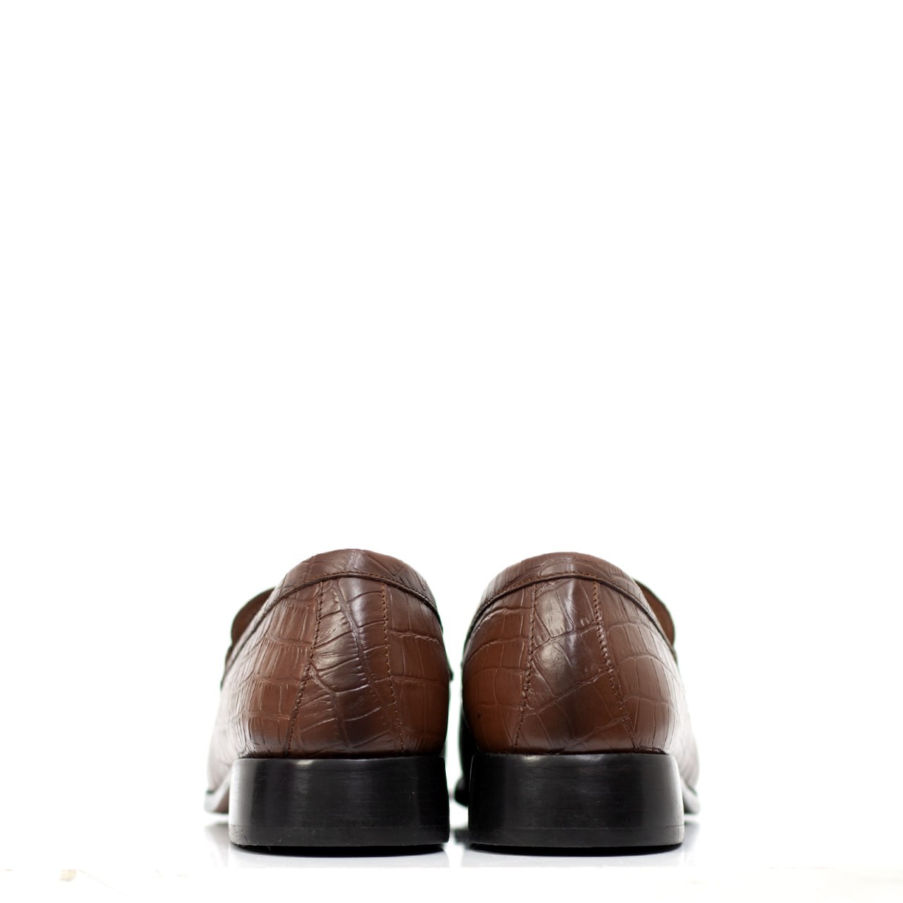 Chaussure Cuir  Croco - Marron